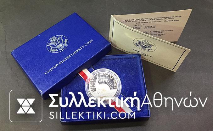 USA 1/2 Dollar 1986 UNC